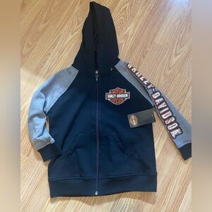 Harley-Davidson Little Boys' French Terry Full Zip Hoodie